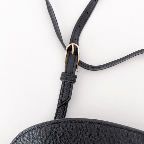 Black Leather Crossbody Bag - Picture 6 of 6